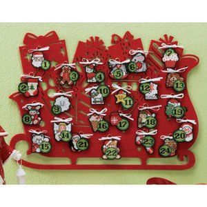 Rare Craftways Merry Christmas Advent Calendar Kit - NWT